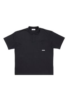 Open End Yarn Error Fit S/S Polo / BLACK /  ポロシャツ