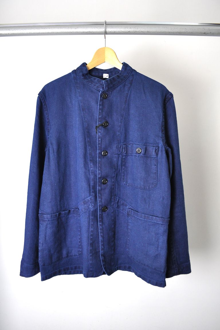 Ets.MATERIAUX - French Work Jacket / BLUE | Stripe Online Store