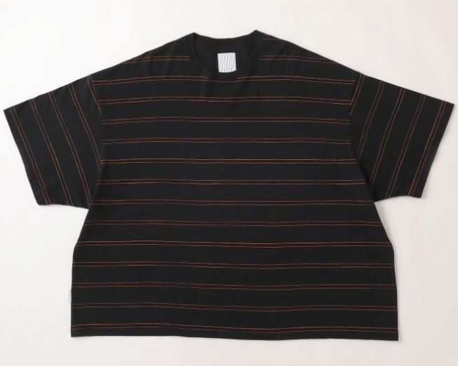 Stripes For Creative - DOUBLE SIDE STRIPE TEE | BLACK/ORANGE | Stripe  Online Store