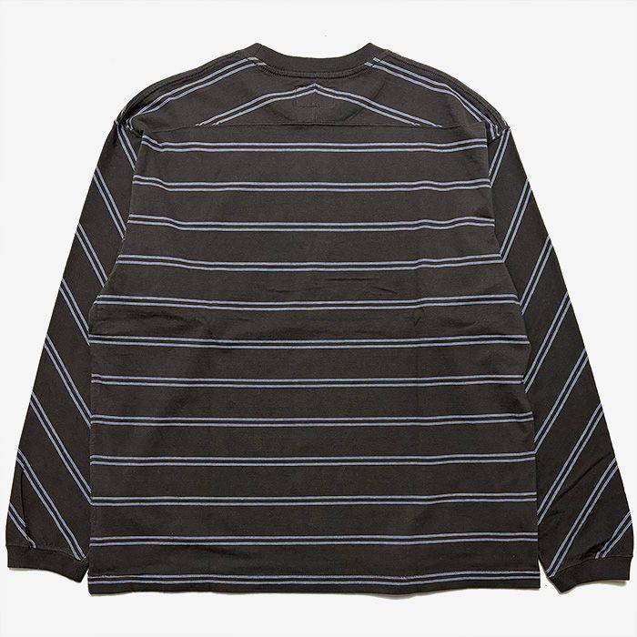 Field Long Sleeve Striped Tee / CH(Charcoal)