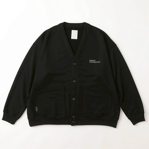 TECH SWEAT CARDIGAN | BLACK