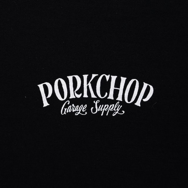 PORK BACK HOODIE / BLACK×WHITE / ポークパーカー