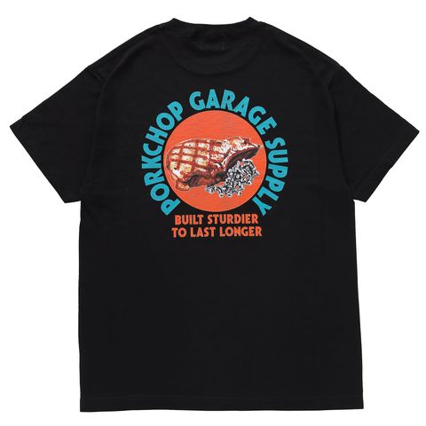 PC & SCREW TEE / BLACK / プリントティー