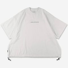 SUPER BIG SS TEE w / DRAWSTRINGS | WHITE