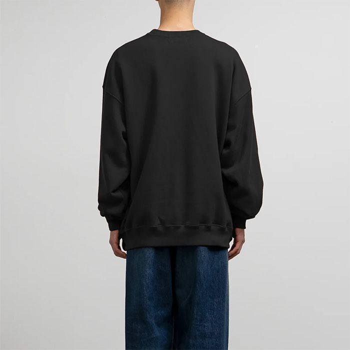 Graphpaper - AZUMA Terry Crew Neck Sweat / BLACK | Stripe