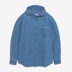Mountain Hooded Shirt / IB(Indigo Bleach)