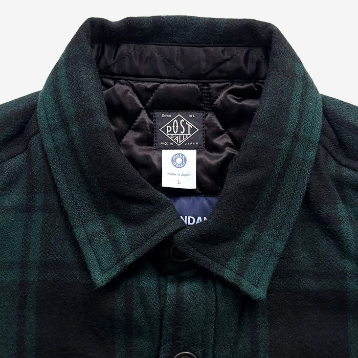 CRA90 PLAID JACKET Post O'Alls / GREEN