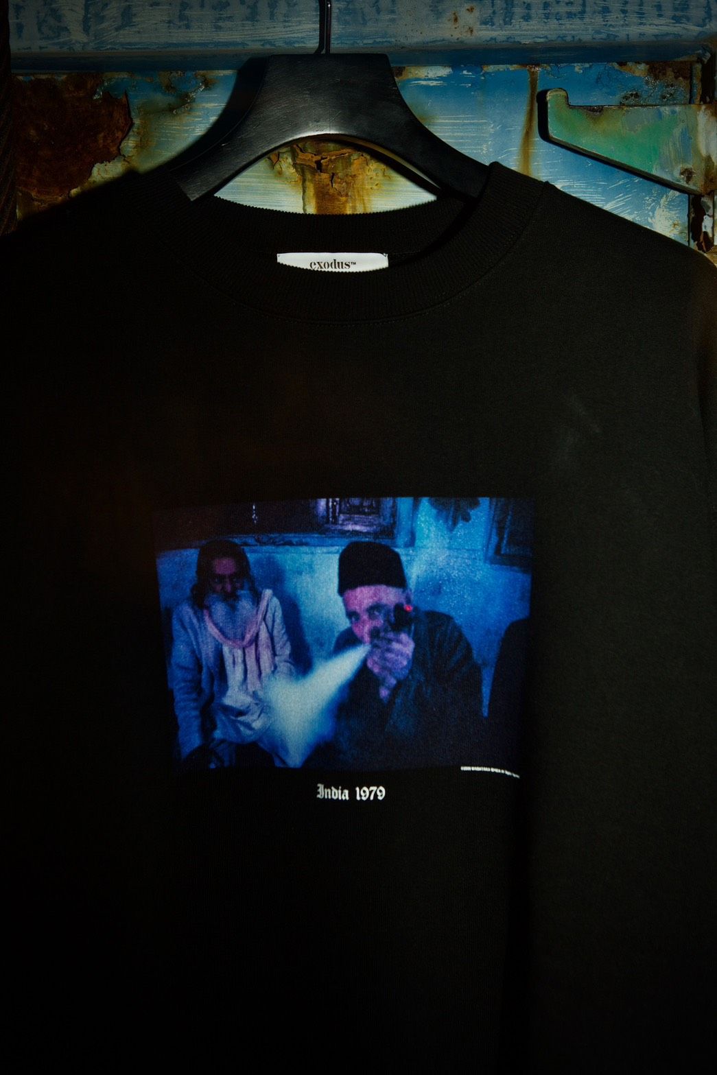 MASATAKA ISHIDA INDIA 1979 T SHIRT / BLACK / プリントシャツ