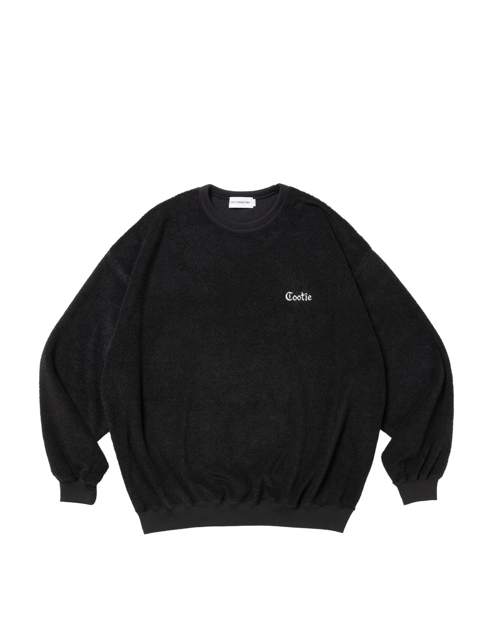 T/C Heavy Pile Crew / BLACK /  パイル スウェット