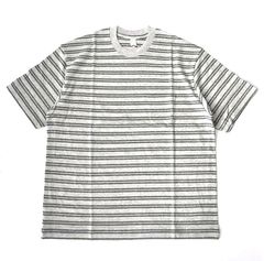 Horizontal Striped Tee / Ash Gray Stripe