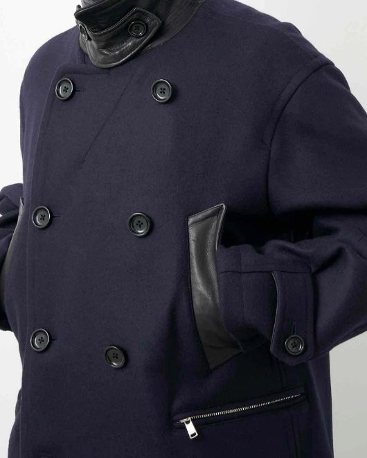 MARINER COAT W/N DOUBLE MELTON WITH WINDSTOPPER® / NAVY / ピーコート / NN-JU4705