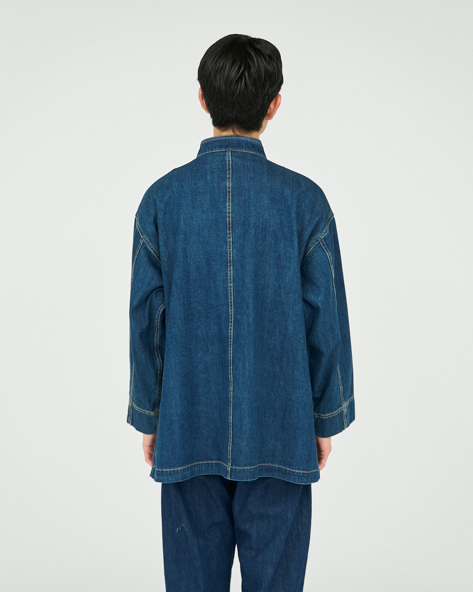 CORPORATE DENIM KUNG-FU COVERALL / FADE INDIGO