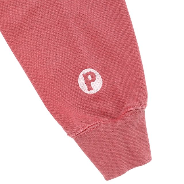 RUNNING LOGO HOODIE / CRIMSON RED / プリントパーカー