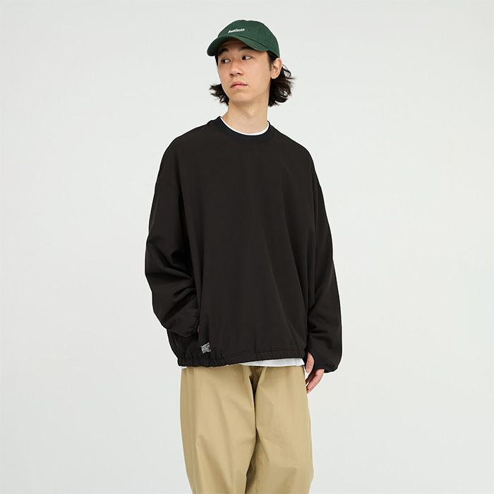 COMFORT-SHIELD FLEECE CREW NECK PULLOVER / BLACK