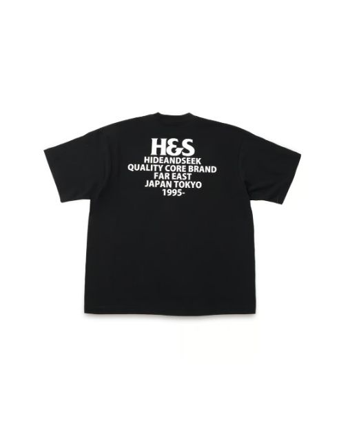 HideandSeek - H&S Logo S/S Tee (BigSilhouette) / BLK