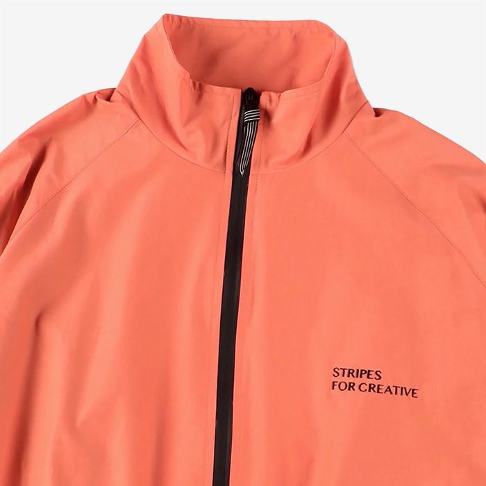 ZIP NYLON SPORTY JACKET | ORANGE