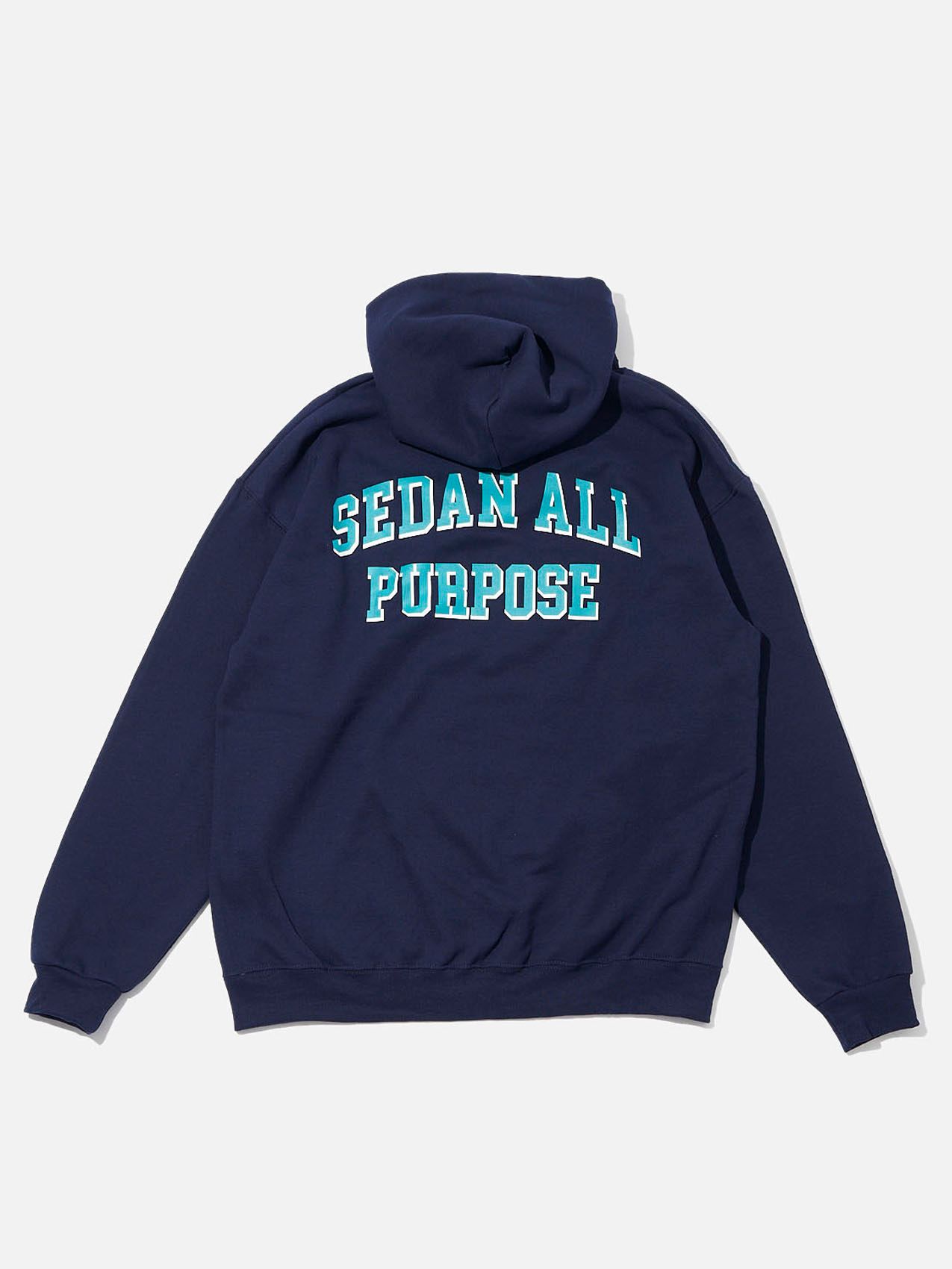 SEDAN ALL-PURPOSE - COLLEGE LOGO HOODIE / NAVY | Stripe Online Store