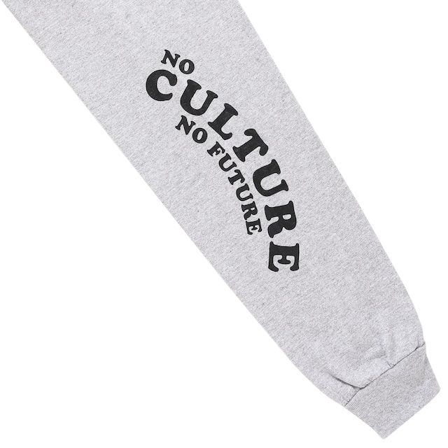 WAVE LOGO L/S TEE / GRAY / プリントロンティー