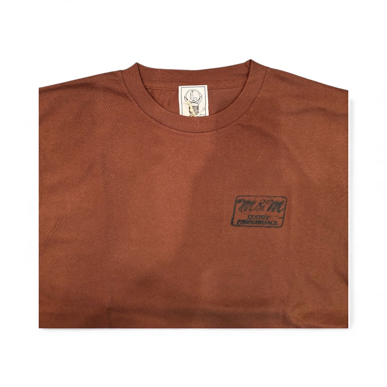 Logo L/S Tee / BROWN / プリントロングスリーブティー