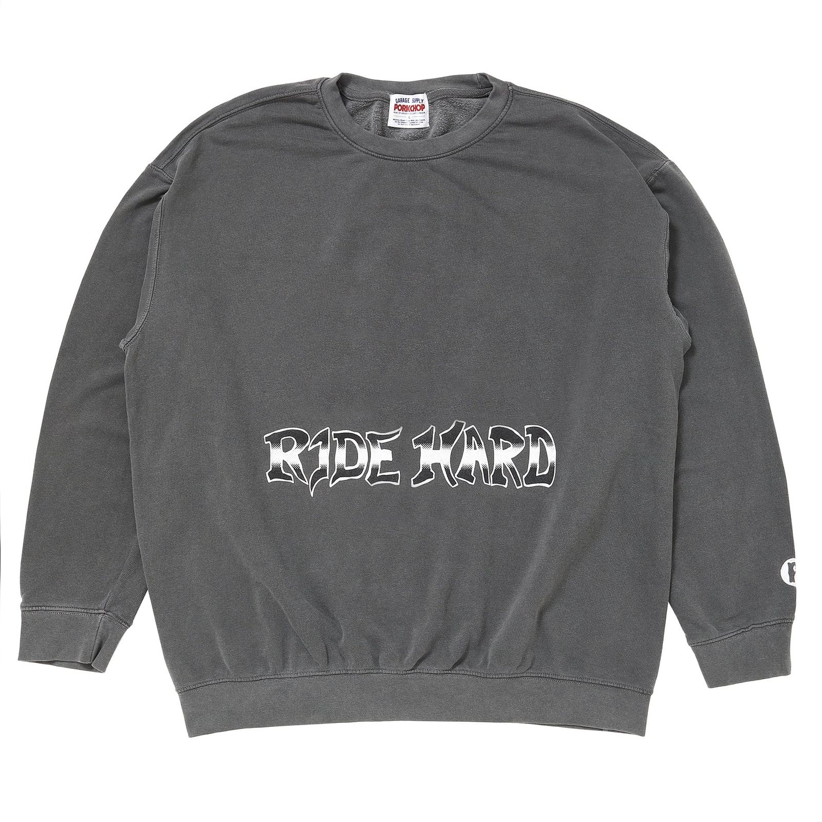 RIDE HARD SWEAT / ASH BLACK / スウェット