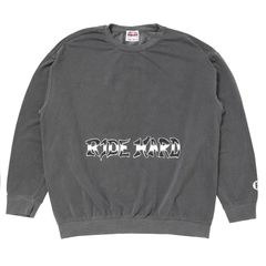 RIDE HARD SWEAT / ASH BLACK / スウェット