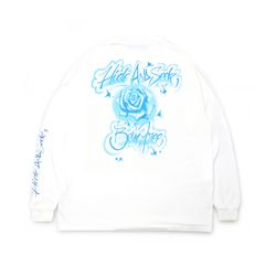 Rose L/S Tee(Back) / WHT / ローズロングスリーブティー