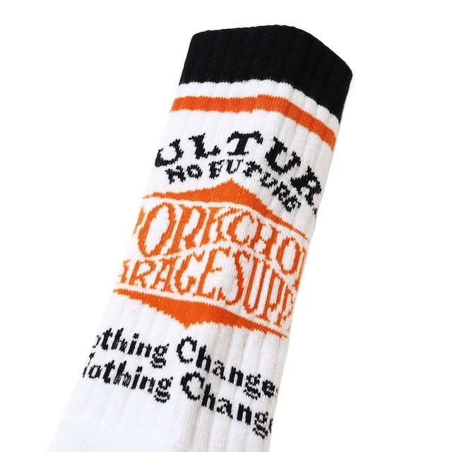 WAVE LOGO SOX / WHITE