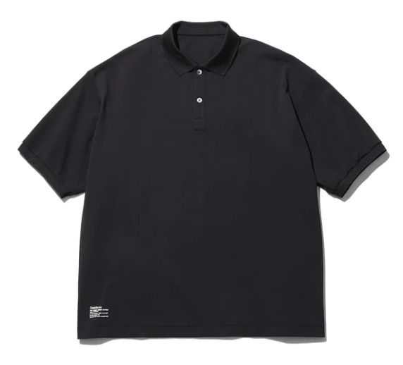 DRY PIQUE JERSEY S/S POLO / BLACK - M