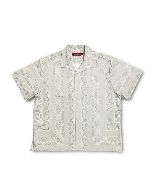 Bandana Pattern S/S Shirt / KHAKI / バンダナ柄シャツ