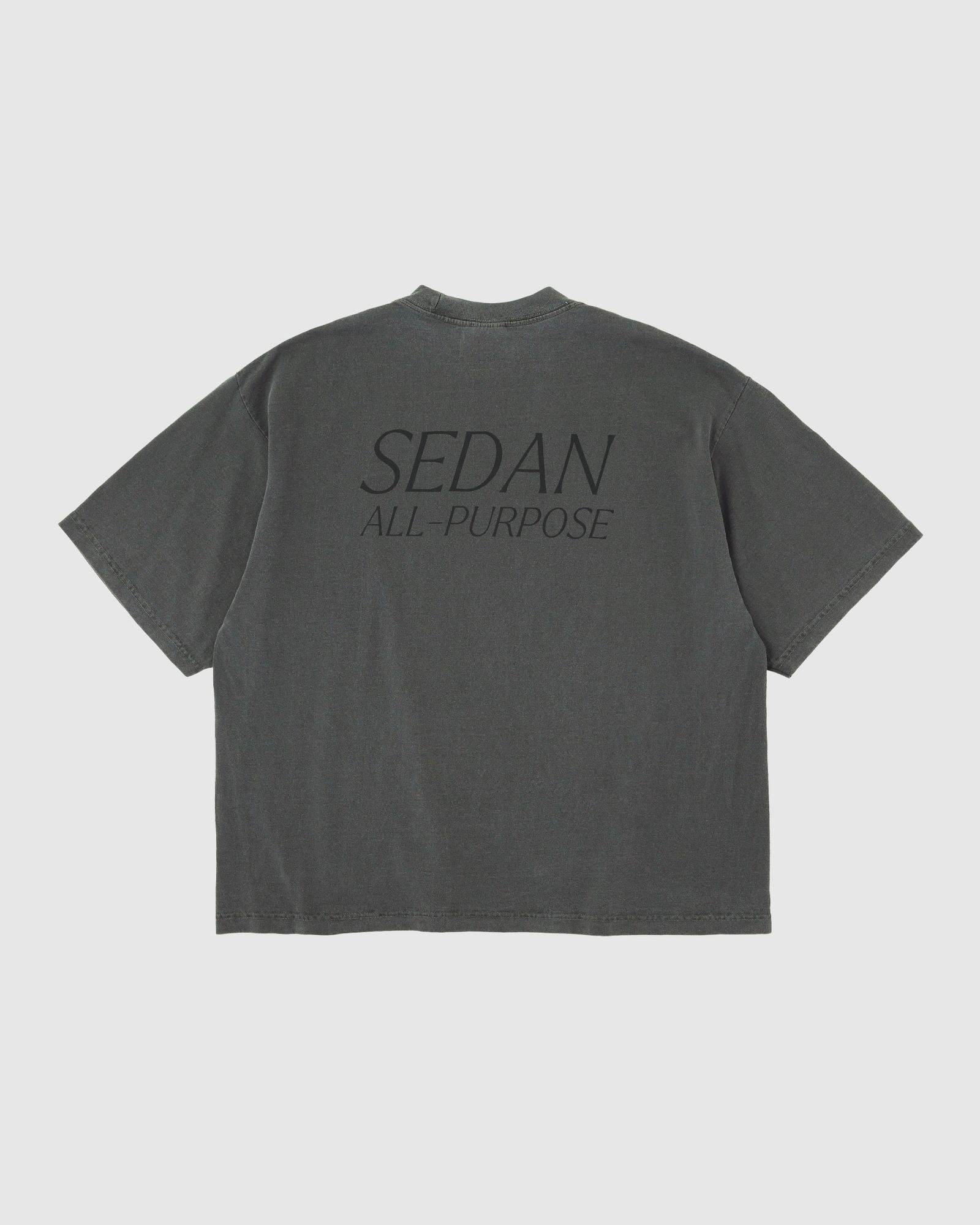 GARMENT DYED S/S TEE / Charcoal