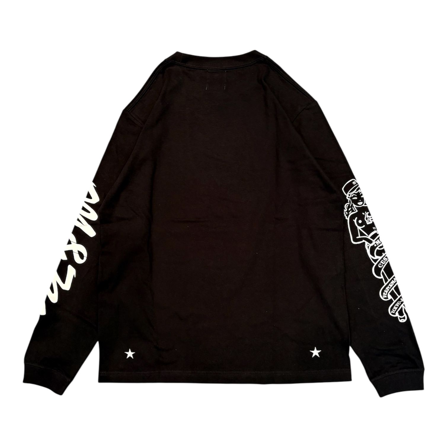 PRINT L/S TEE / BLACK / プリントロングスリーブティー