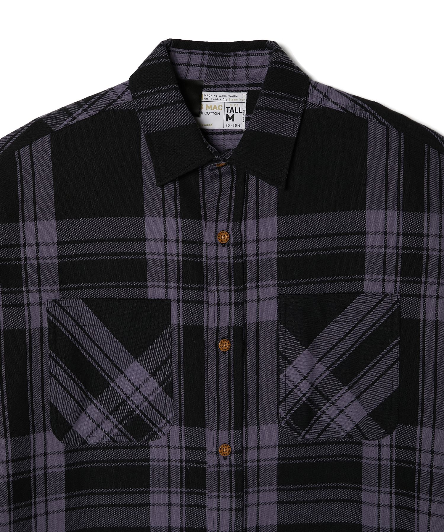 2251-SH40-013 / × BIG MAG SHIRT / BK CHECK