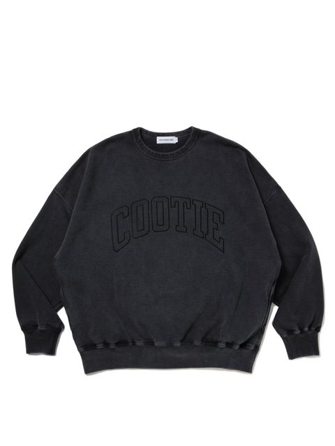 Pigment Dyed Open End Yarn Sweat Crew / BLACK /  ピグメントスウェット / CTE-25A311