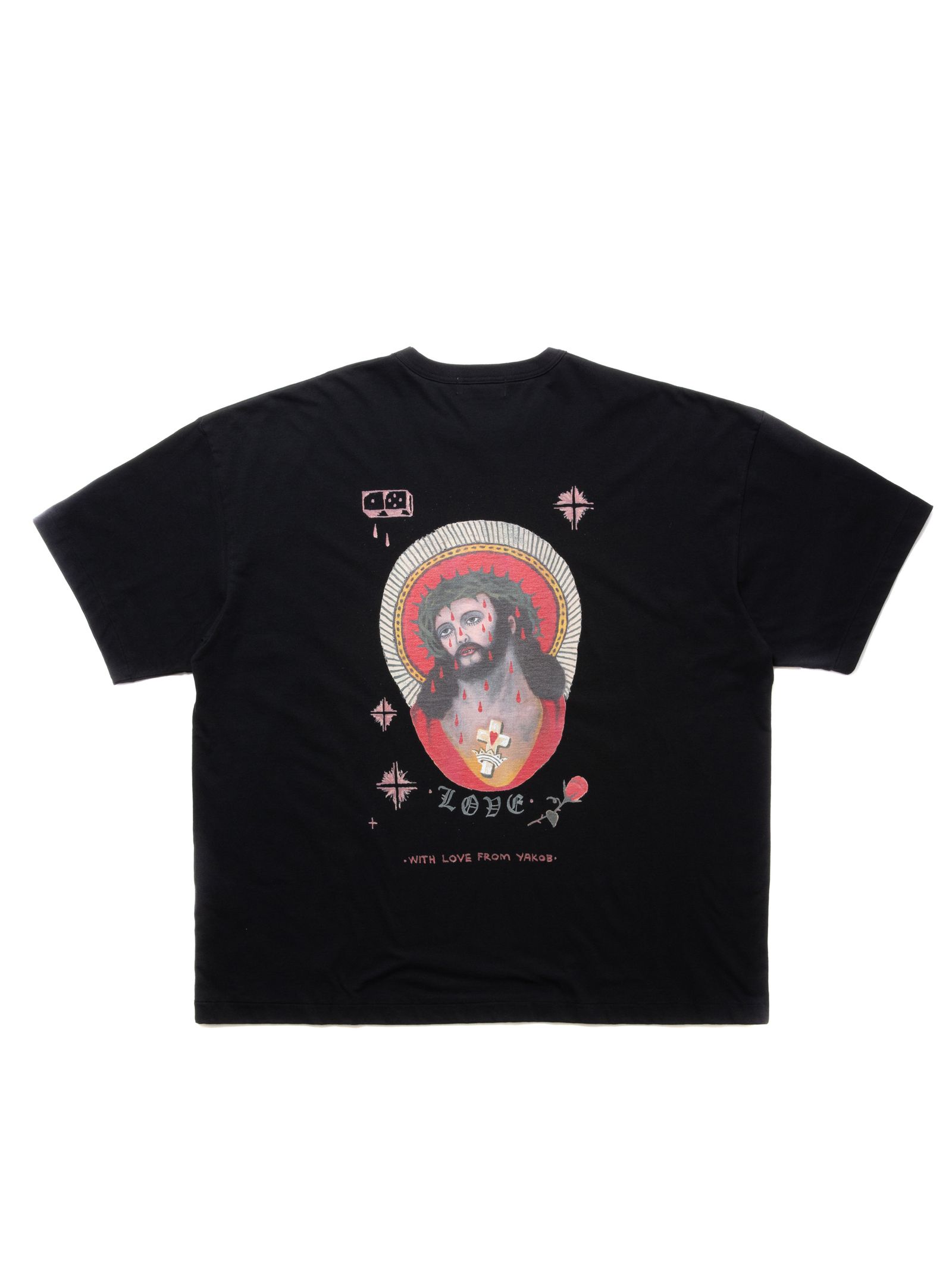 COOTIE PRODUCTIONS - Print S/S Tee (JESUS) / Black / Jakob Morleyプリントティーシャツ  | Stripe Online Store