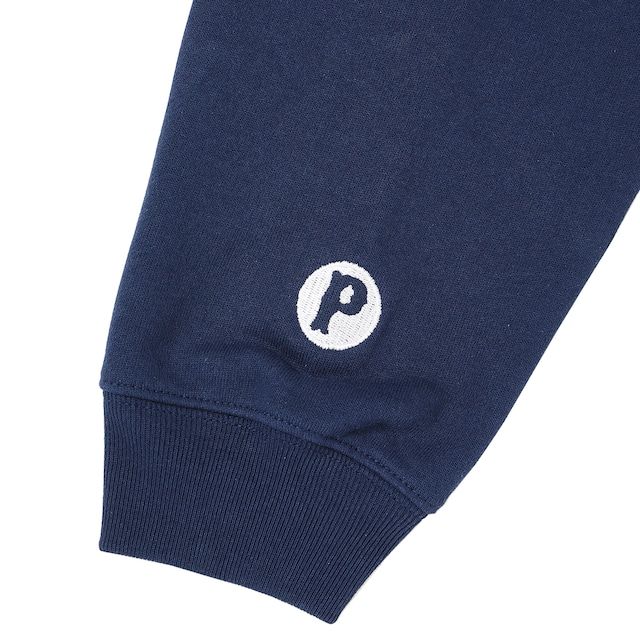 SCRIPT PORK HOODIE / INDIGO / プリントパーカー