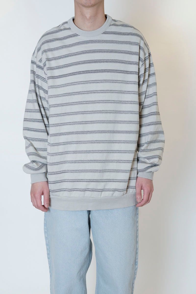 トップスKasuri Border L/S T-shirt サイズ1 - Tシャツ/カットソー(七