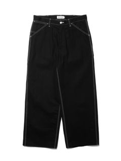 Rigid Denim Painter Pants / Black / ペインターパンツ