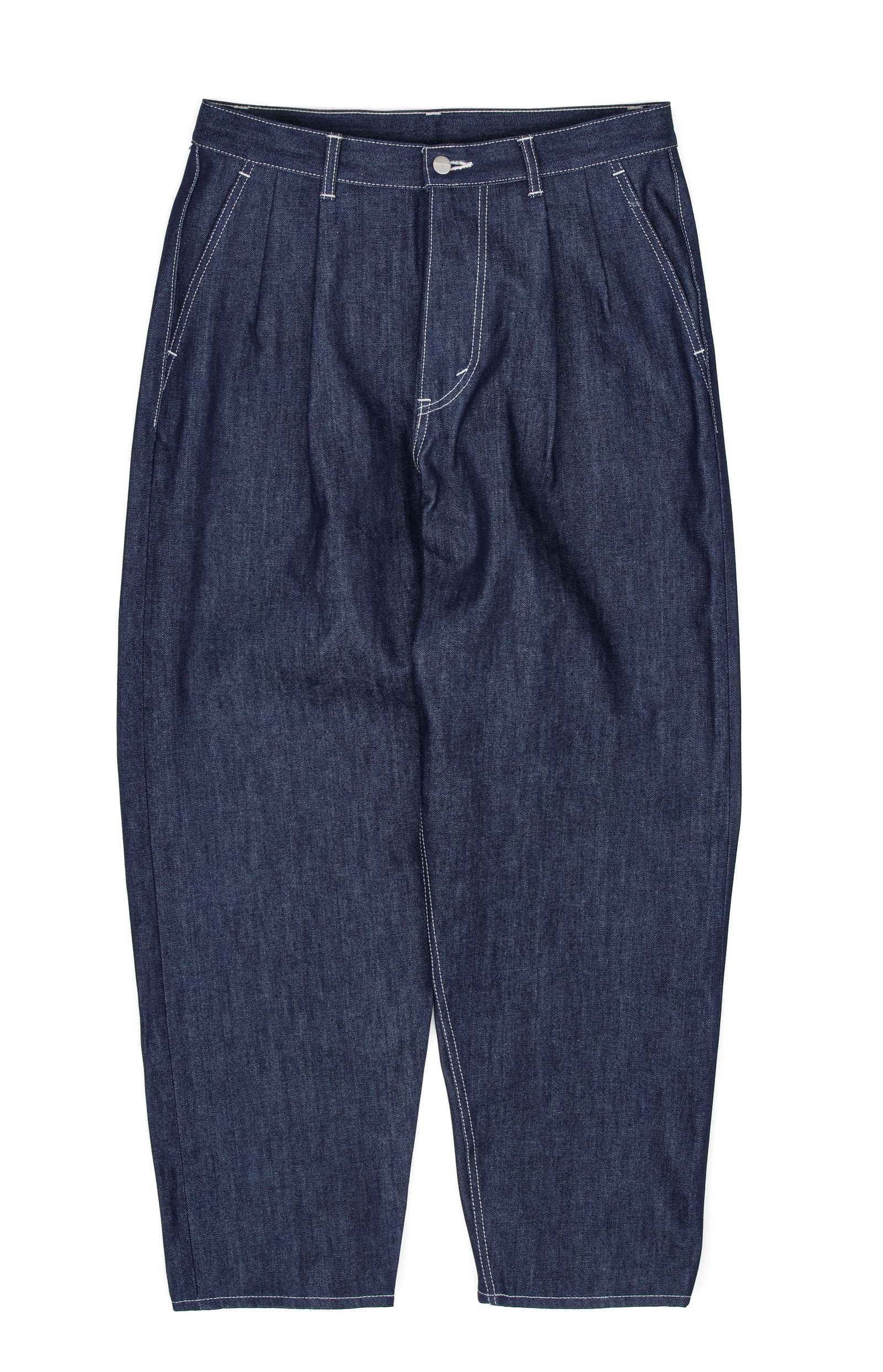 Graphpaper - Selvage Denim Two Tuck Tapered Pants / RIGID | Stripe