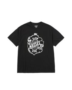 T-SHIRT SLOW RIDE / BLACK / プリントティー