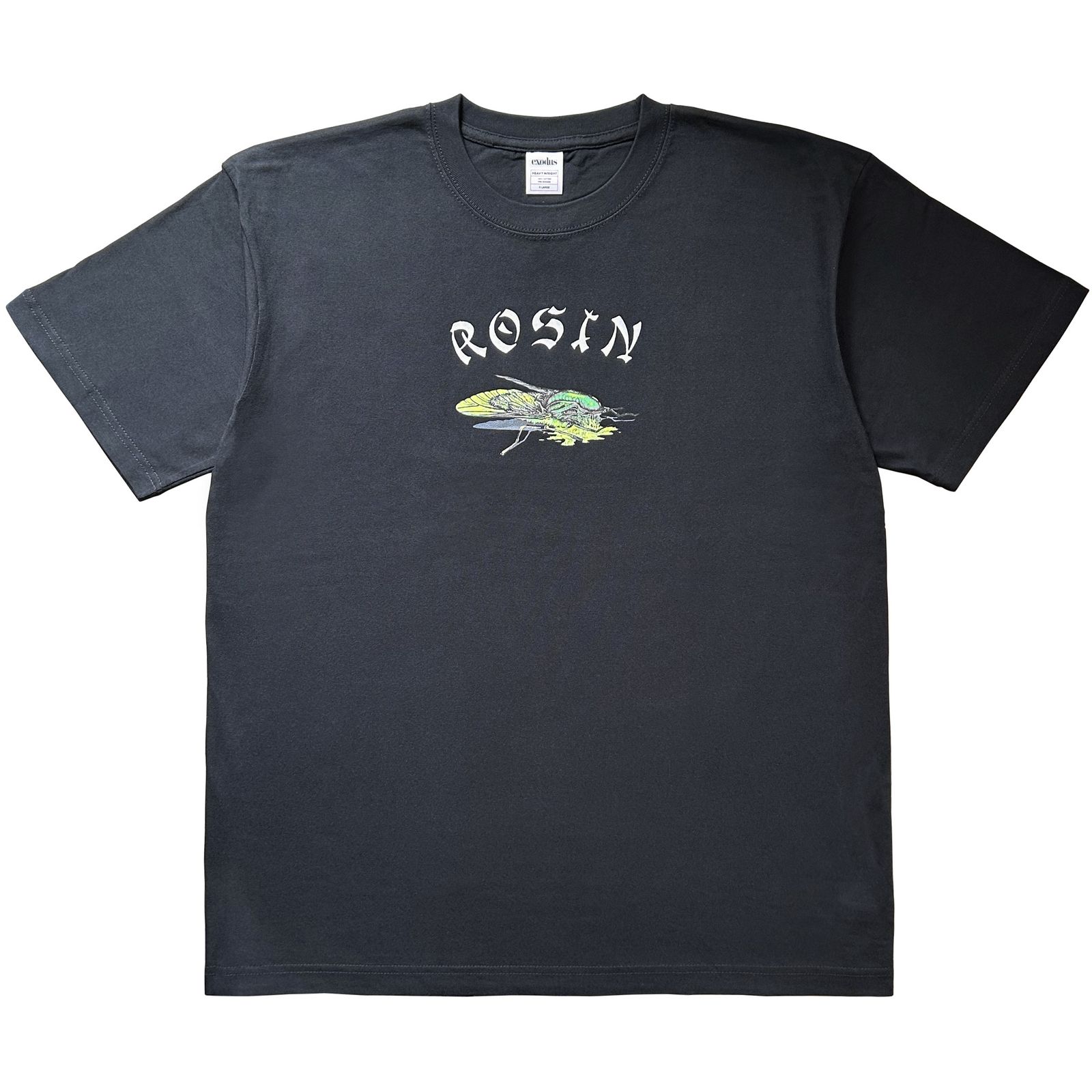 ROSIN T SHIRT / BLACK / プリント ティーシャツ