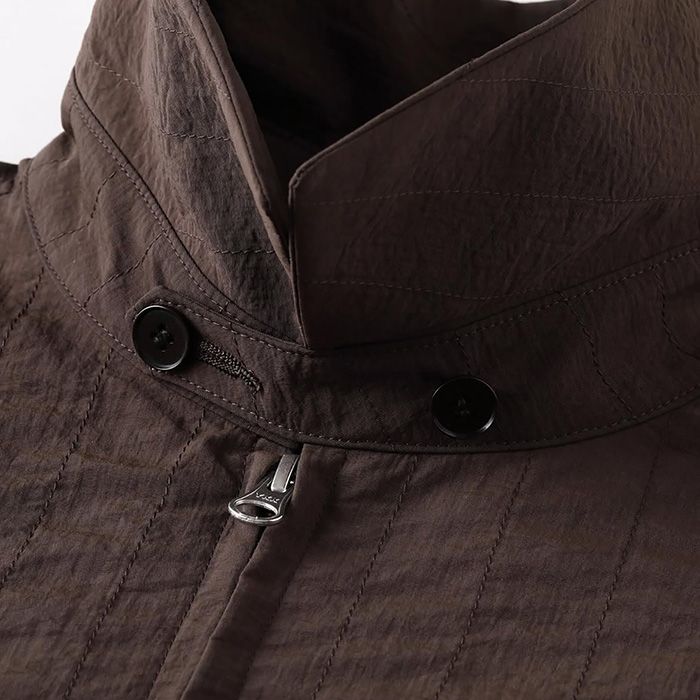STITCHED NYLON SWING TOP | D.BROWN