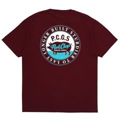 CIRCLE PORK TEE / BURGUNDY / プリントティー