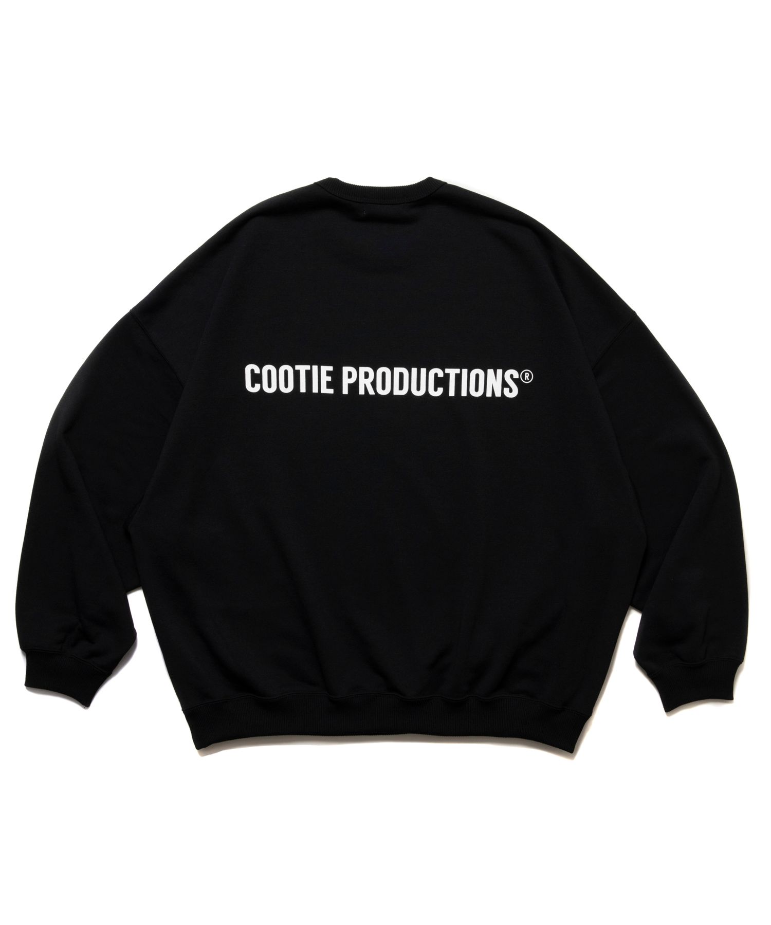 cootie Productions 黒 クルーネック スウェット　xl COOTIE PRODUCTIONS - Dry Tech Oversized Sweat Crew / BLACK