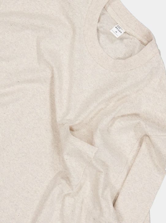 ENDS and MEANS - Pocket L/S Tee / Porridge | Stripe Online Store