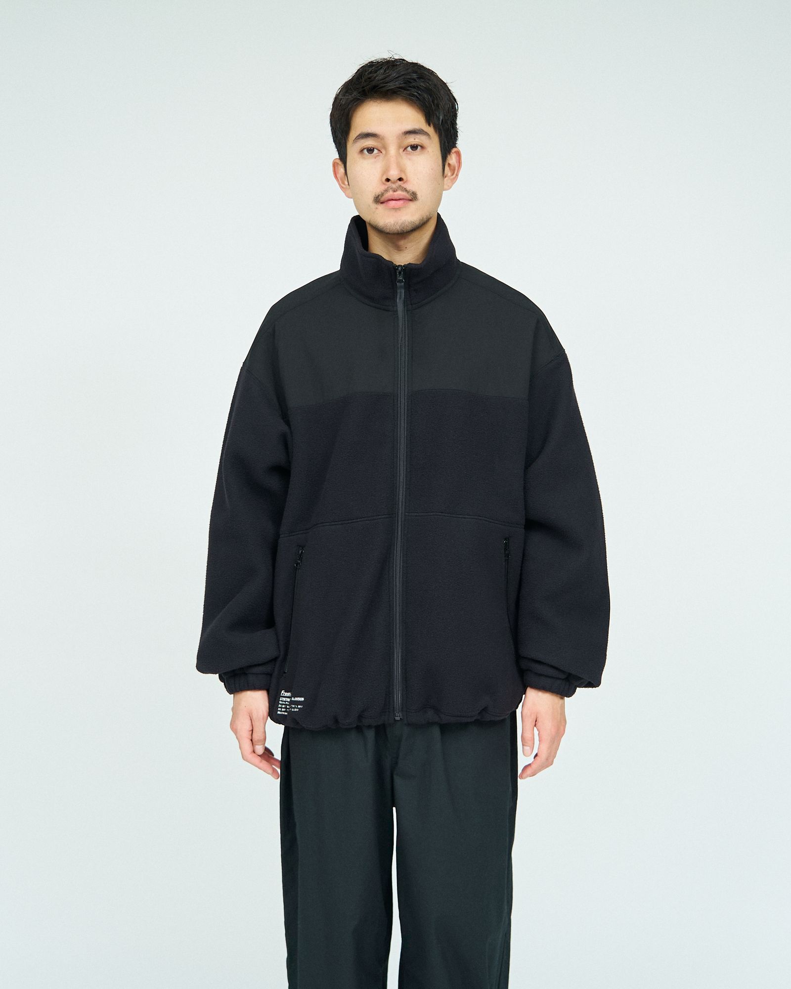 SYNTHETIC FLEECE BLOUSON / BLACK