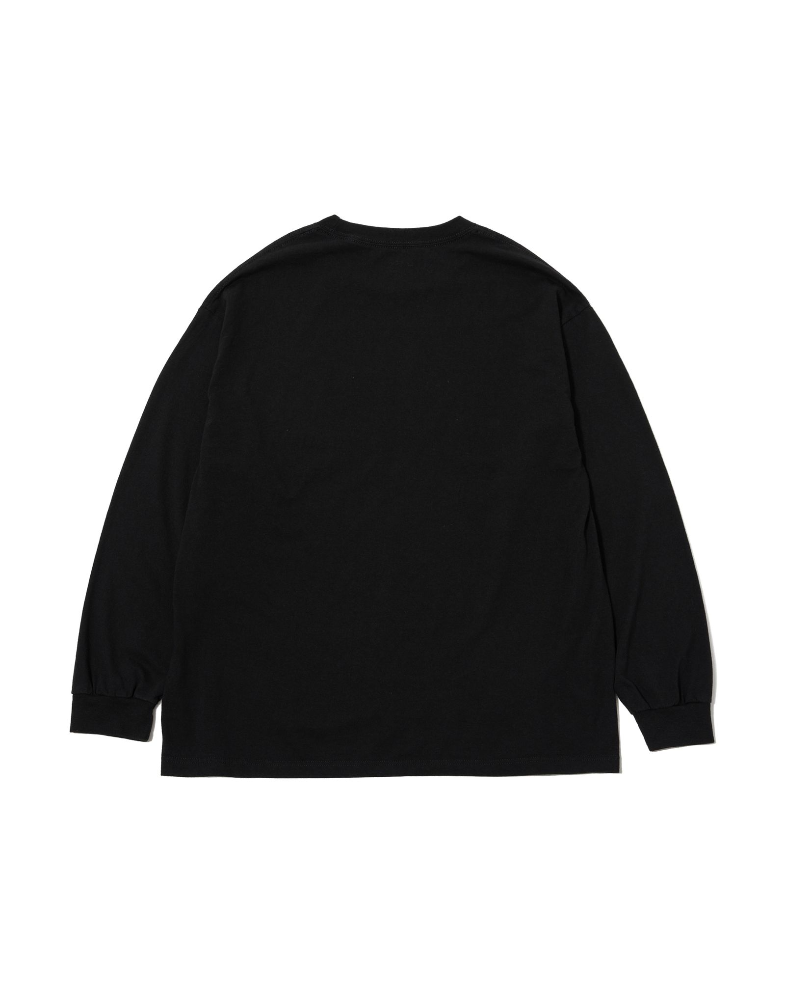 T-SHIRTS L/S GLOBE / BLACK / プリントL/Sティー