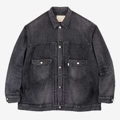 Selvage Denim Zip Jacket -DARK FADE- / BLACK DARK FADE
