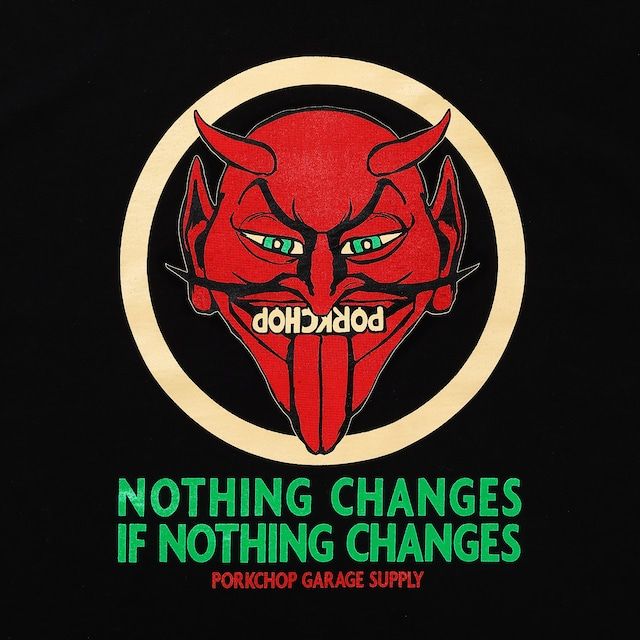 NOTHING DEVIL TEE / BLACK / プリントティー