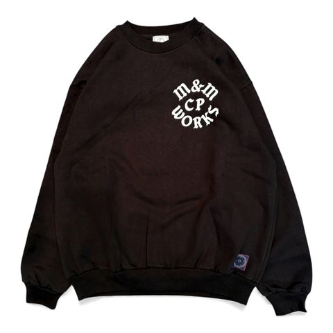 WORKS Heavy Crewneck Sweat / BLACK / ヘビーオンス クルーネックスウェット