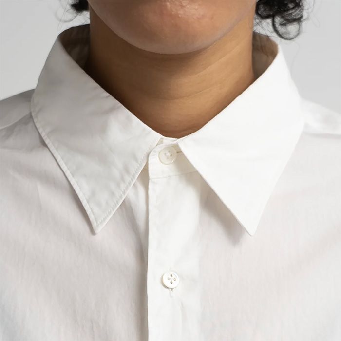 Broad L/S Oversized Regular Collar Shirt / PALE GREEN